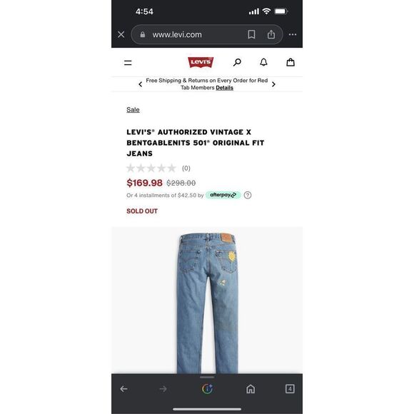 Yellow Flower Cache Jeans \ Size 4 - Picture 8 of 8